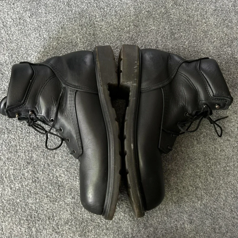 Red Wing Boots Mens Size 11B Black Leather Work Safety Toe EH 3507 USA